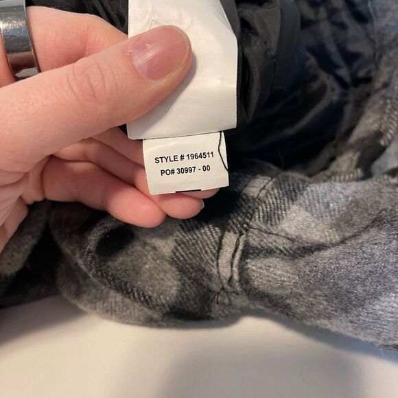 Prana Asgard Hooded Lined Flannel Shirt Charcoal Size Small - Picture 9 of 9